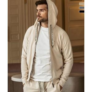 1PIU1UGUALE3 RELAX ウノピゥウノウグァーレトレ リラックス エンボスロゴスウェットパーカー セットアップ対応 メンズ ウノピュウ ウノピュー