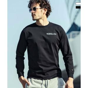 1PIU1UGUALE3 RELAX ウノピゥウノウグァーレトレ リラックス メタルロゴロングTシャツ カットソー メンズ ウノピュウ ウノピュー ウノピゥ 1piu1