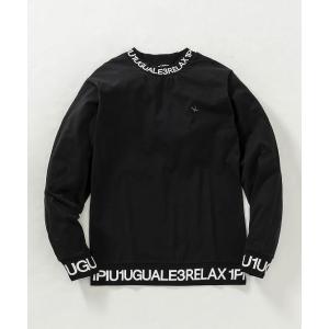 1PIU1UGUALE3 RELAX ウノピゥウノウグァーレトレ リラックス ネックロゴロングTシャ...