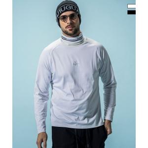 1PIU1UGUALE3 RELAX ウノピゥウノウグァーレトレ リラックス 裏起毛ハイネックロゴロングTシャツ スノーウェア インナー メンズ ウノピュウ ウノピュー