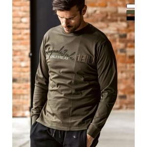 1PIU1UGUALE3 RELAX ウノピゥウノウグァーレトレ リラックス スウィッチングロゴロングTシャツ メンズ かっこいい ブランド ウェア ウノピュウ ウノピュー