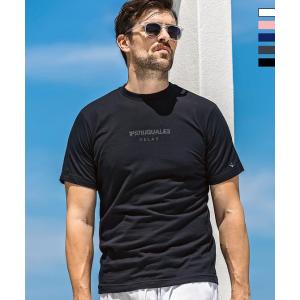 1PIU1UGUALE3 RELAX ウノピゥウノウグァーレトレ リラックス ダブルラインストーン ロゴ 半袖 Tシャツ メンズ ウェア ウノピュウ ウノピュー ウノピゥ 1piu1