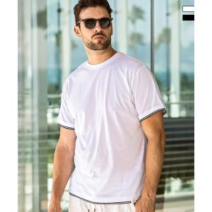 1PIU1UGUALE3 RELAX　ウノピゥウノウグァーレトレ リラックス ダブルライン半袖Tシャツ メンズ ウノピュウ ウノピュー