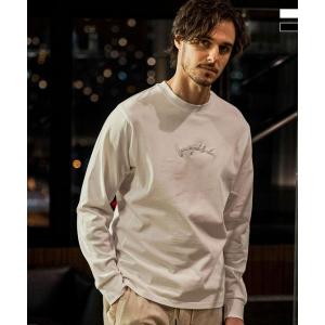 1PIU1UGUALE3 RELAX ウノピゥウノウグァーレトレ リラックス グロッシー刺繍ロングTシャツ メンズ ウェア ウノピュウ ウノピュー