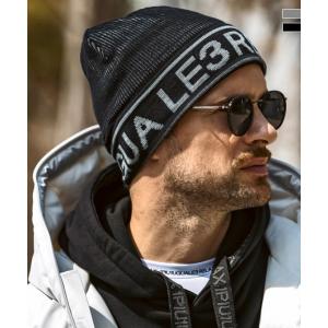 1PIU1UGUALE3 RELAX ウノピゥウノウグァーレトレ リラックス グラデーションロゴニットキャップ メンズ かっこいい ブランド ウェア ウノピュウ ウノピュー