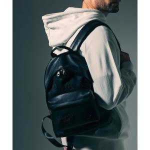 1PIU1UGUALE3 RELAX × Mark Gonzales ウノピゥウノウグァーレトレ リラックス アップリケシンセティックレザーバックパック メンズ ウノピュウ ウノピュー