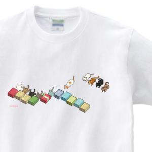 猫ズサー　Tシャツ（白）｜space-factory