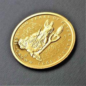 【金貨 純金 コイン】24金 ピーターラビット金貨 1/10オンス 1993年製 英領ジブラルタル発行 保証書付 ゴールドコイン｜space-gold