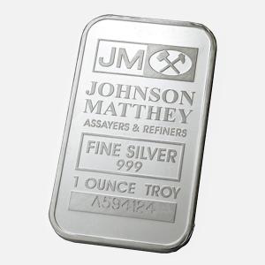純銀インゴット ジョンソンマッセーシルバーバー 1オンス