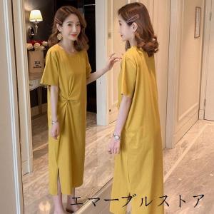 ワンピース Tシャツワンピ レディース 春 夏...の詳細画像3