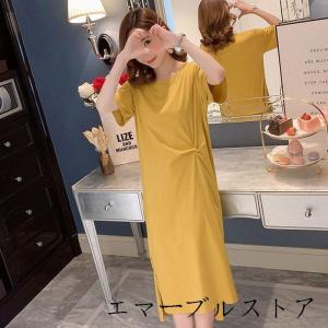 ワンピース Tシャツワンピ レディース 春 夏...の詳細画像4