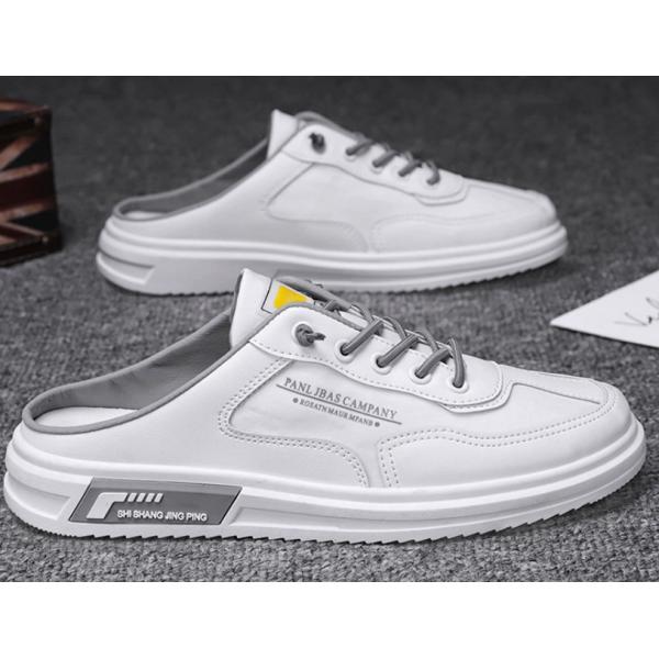 キャンバス スニーカー メンズ 夏靴 フラット おしゃれ かかとなし スニーカーサンダル レースアッ...