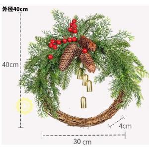 クリスマスリース クリスマス飾り 玄関リース ...の詳細画像5