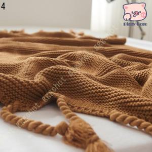 コットン ブランケット かわいい ひざ掛け 毛...の詳細画像4