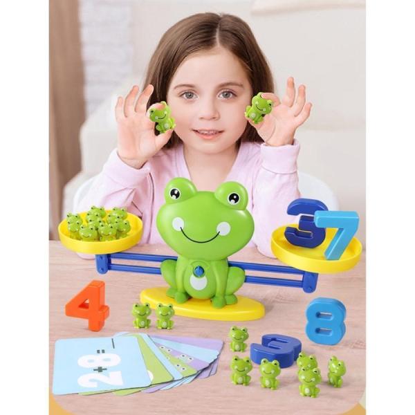 【特価】天秤 カエル バランス シーソーのおもちゃ 数字 おもちゃ 算数 知育玩具 子ども シーソー...