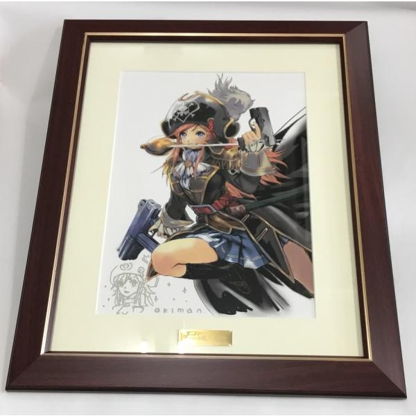 モーレツ宇宙海賊 加藤茉莉香 シリアルナンバー・あきまん akiman 直筆サイン入り 額縁付属 複...
