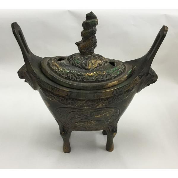 置物 ツボ 壺 壺花 花瓶 花 インテリア レトロ 中古