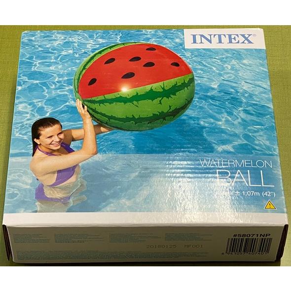 未使用 未開封 INTEX WATER MELON BALL スイカビーチボール スイカボール 直径...