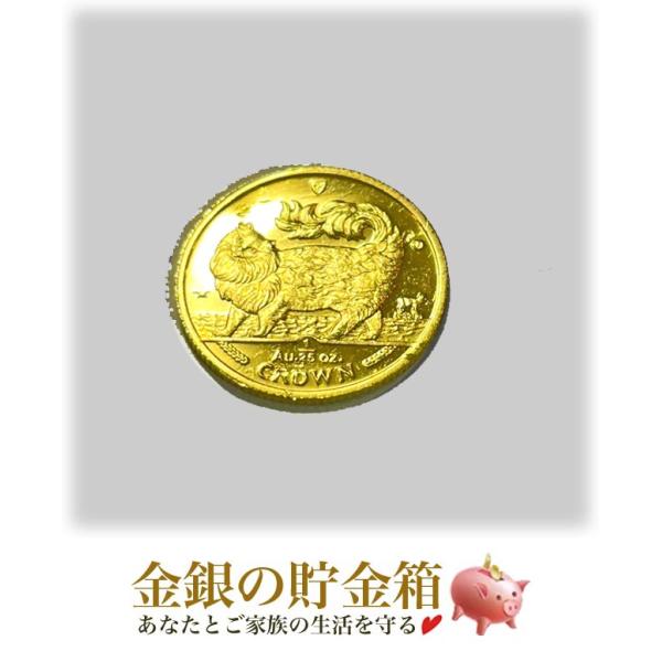 純金 金貨　キャット金貨 1/25オンス 1993年製 メインクーン キャット　 ゴールド コイン ...
