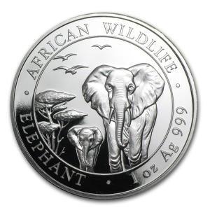 野生生物 象銀貨 1オンス 2015年　クリアケース入り