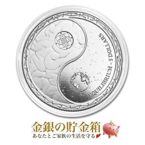 銀貨 コイン   太極図銀貨 1オンス 2022年 クリアケース入り    純銀 シルバー 金銀の貯金箱｜spacein