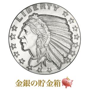 ［ 訳あり ］ インディアン銀貨 1/2オンス クリアケース入り 原産国 アメリカ｜spacein