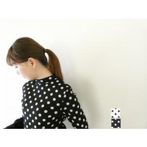 CHILD WOMAN(チャイルドウーマン) フライスドットプリントハイネック長袖(01-01-CT...