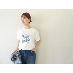 NOMBRE IMPAIR(ノンブルアンペール) BALEINEプリント半袖TEE(01-1-08-...