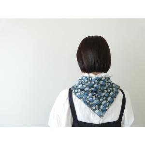【SALE】bulle de savon(ビュルデサボン) コスモスプリントスカーフ(03-01-C...