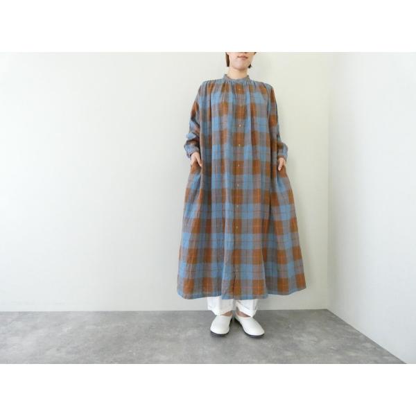 ichiAntiquite's(イチアンティークス) CHECK DRESS　コットンリネンチェック...
