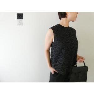 TOMORROWLAND(トゥモローランド) リーフフラワーレイヤードノースリーブブラウス(13-0...