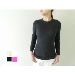 homspun(ホームスパン) 丸胴テレコクルーネックプルオーバー(6014)