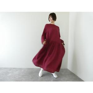 【SALE】ichi(イチ) ウールガーゼギンガムワンピース(250429)※セール商品の為、送料無...