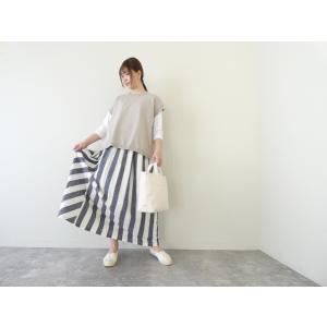 ichi(イチ) ストライプ×ボーダースカート(251036)