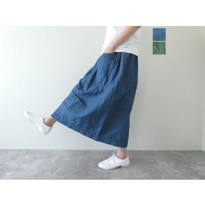 homspun(ホームスパン) コットンリネンチェック&amp;ストライプスカート(251-4512)