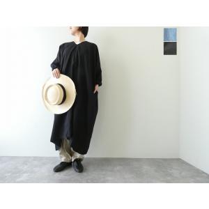 homspun(ホームスパン) ライトオンスシャンブレープルオーバーワンピース(252-1645)