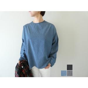 homspun(ホームスパン) ライトオンスシャンブレーロングスリーブプルオーバーブラウス(252-...