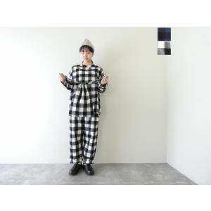 homspun(ホームスパン) ブロックチェックプルオーバー上下セット(252-8298)