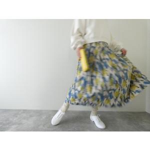 ina(イナ) 綿麻シーチングタックスカート(255346)