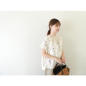 NARU リネンコットン彩りコクーンシャツ(671821)