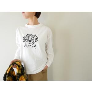 【SALE】grin(グリン) 別注 おじさん犬長袖プリントTシャツ(8261C927)