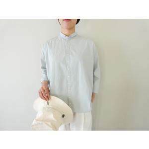 grin(グリン) コットンリネンダンプつぶつぶボタンシャツ(8261T004)