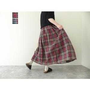 ichiAntiquite&apos;s(イチアンティークス) LINEN TARTAN CHECK SKIR...