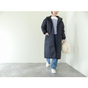 ARMEN(アーメン) POLY×POLY HEAT QUILT OVERSIZED HOODED COAT WITH RIBBED CUFF(NAM2154PP)｜spacemoo