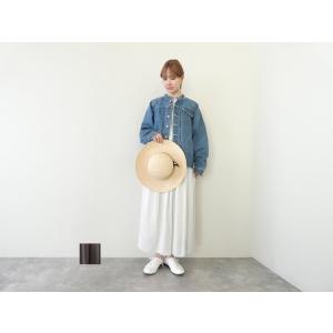 DONEEYU(ドニーユ) 割繊パウダーサテンギャザースカンツ(U2298)