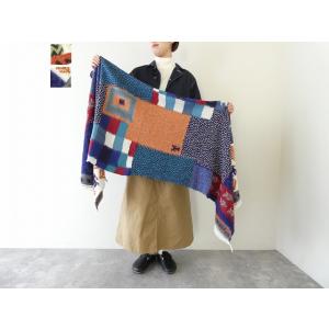 KAPITAL(キャピタル) 縮絨ウール村ギャベマフラー(EK-1465XMB)