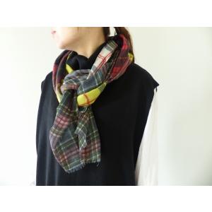 【ご予約】Glen Prince(グレンプリンス) パッチワークチェック大判ストール(IL25310...