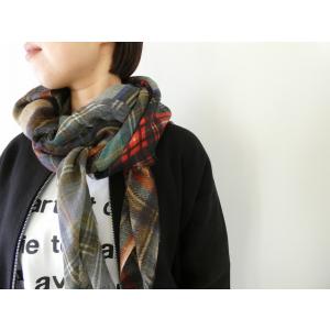 Glen Prince(グレンプリンス) ウール薄手チェックストール(IL2611089)