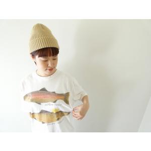 KAPITAL(キャピタル) 天竺クルーT　トラウト2匹PECKISH RAINBOWYプリント(K...