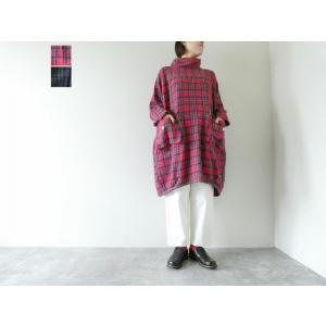 快晴堂(かいせいどう) Girl'sタータンチェック/リラクシンWork アルピーノ・ヤッケチュニッ...